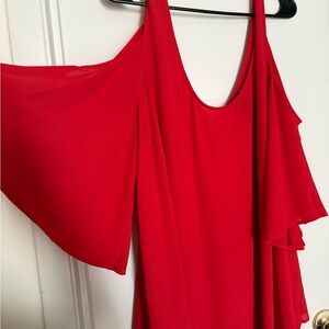 Torrid Flutter Sleeve Cold-Shoulder Top